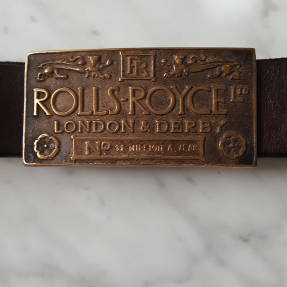 Rolls Royce Other - Rolls Royce Ltd. London & Derby Buckle & Belt HP🏆